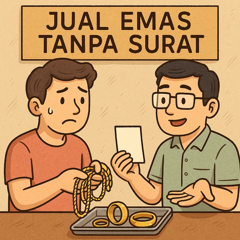 Ilustrasi konsultasi jual emas tanpa surat bersama tim Sentral Emas
